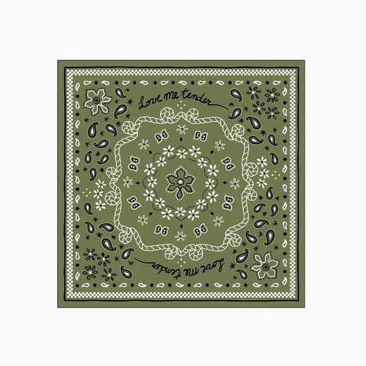 Serviette en papier bandana Kaki