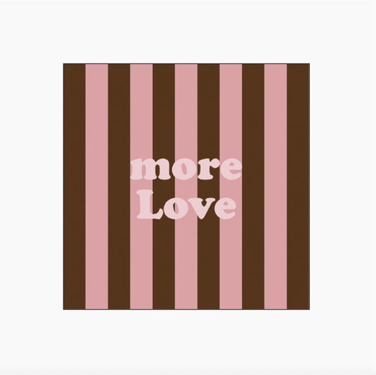 Serviette en papier Rayures More love