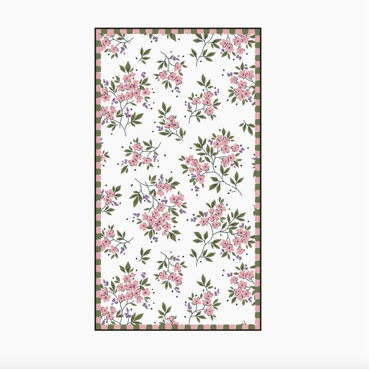Serviette en papier rectangle fleurs de cerisier