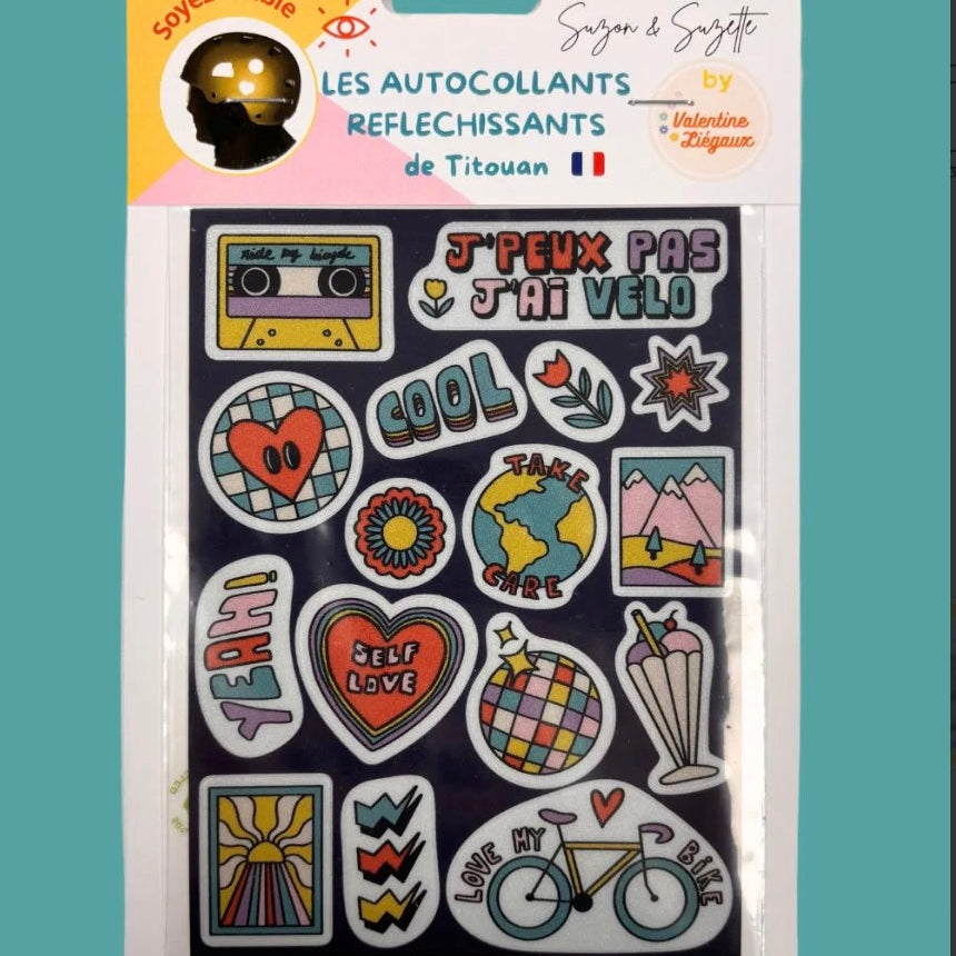 Stickers autocollants réflechissants