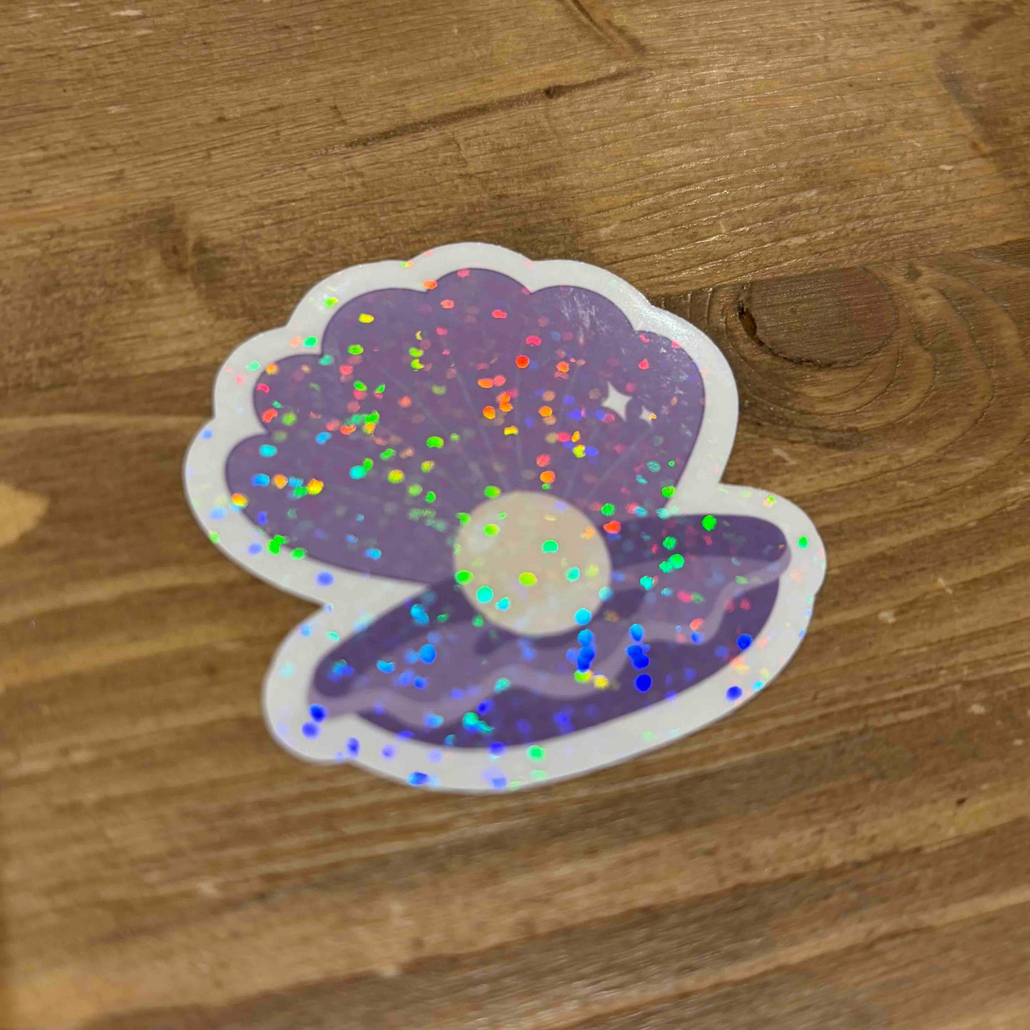 Sticker coquillage avec perle