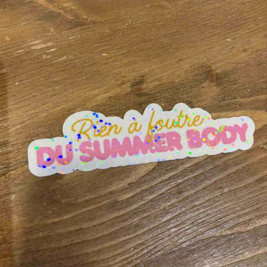 Sticker Rien à foutre du summer body