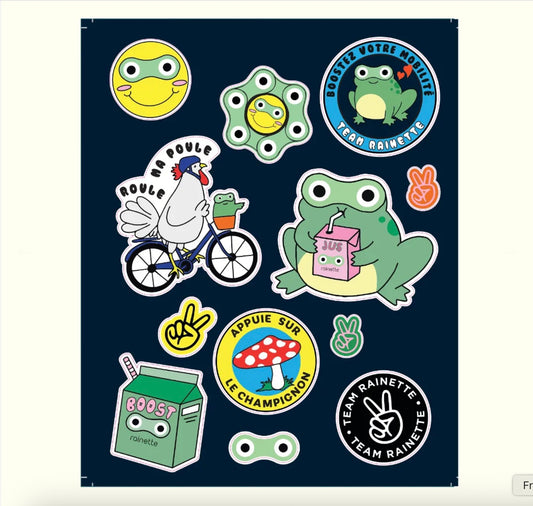 Stickers réfléchissants Rainette La cachette de M