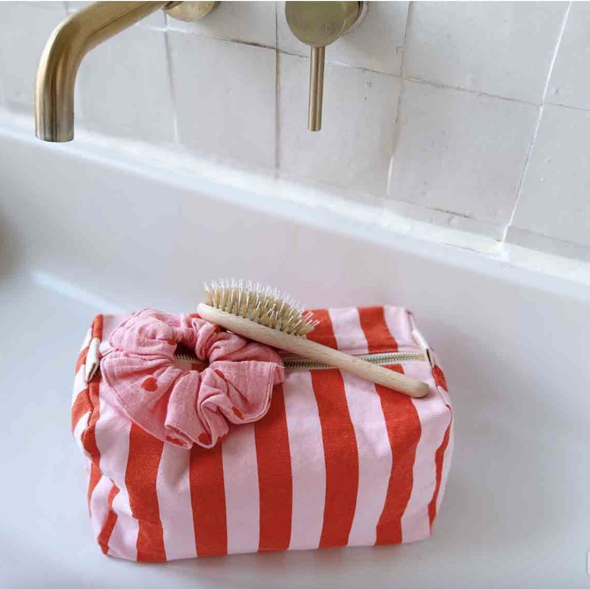 Trousse de toilette rayures Tomato candy