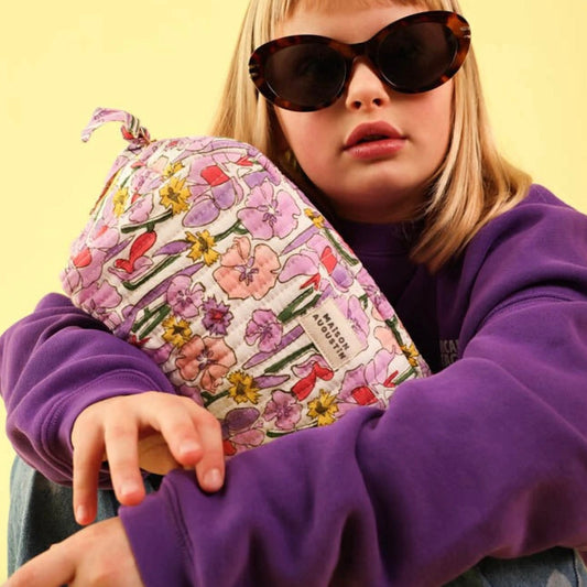 Trousse de toilette Fleurs Lilas