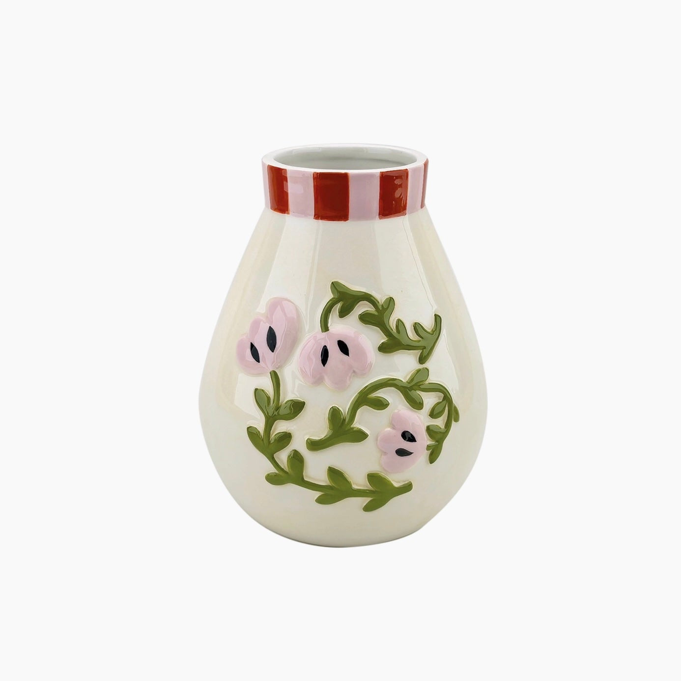 Vase fleur rose