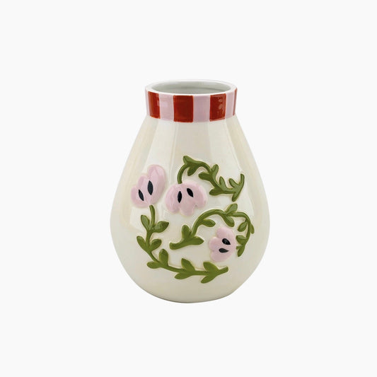 Vase fleur rose