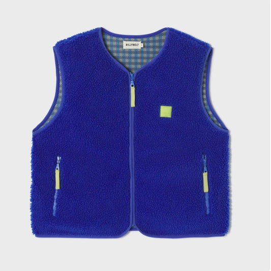 Veste sherpa femme zippée sans manches - Bleu électrique Billybelt La cachette de M