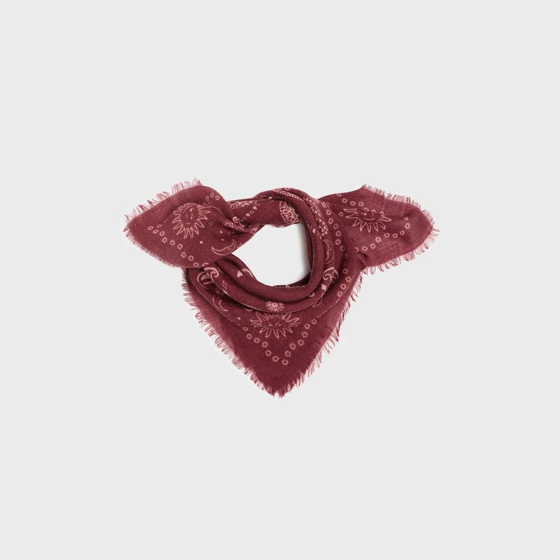 Foulard Alice bordeaux
