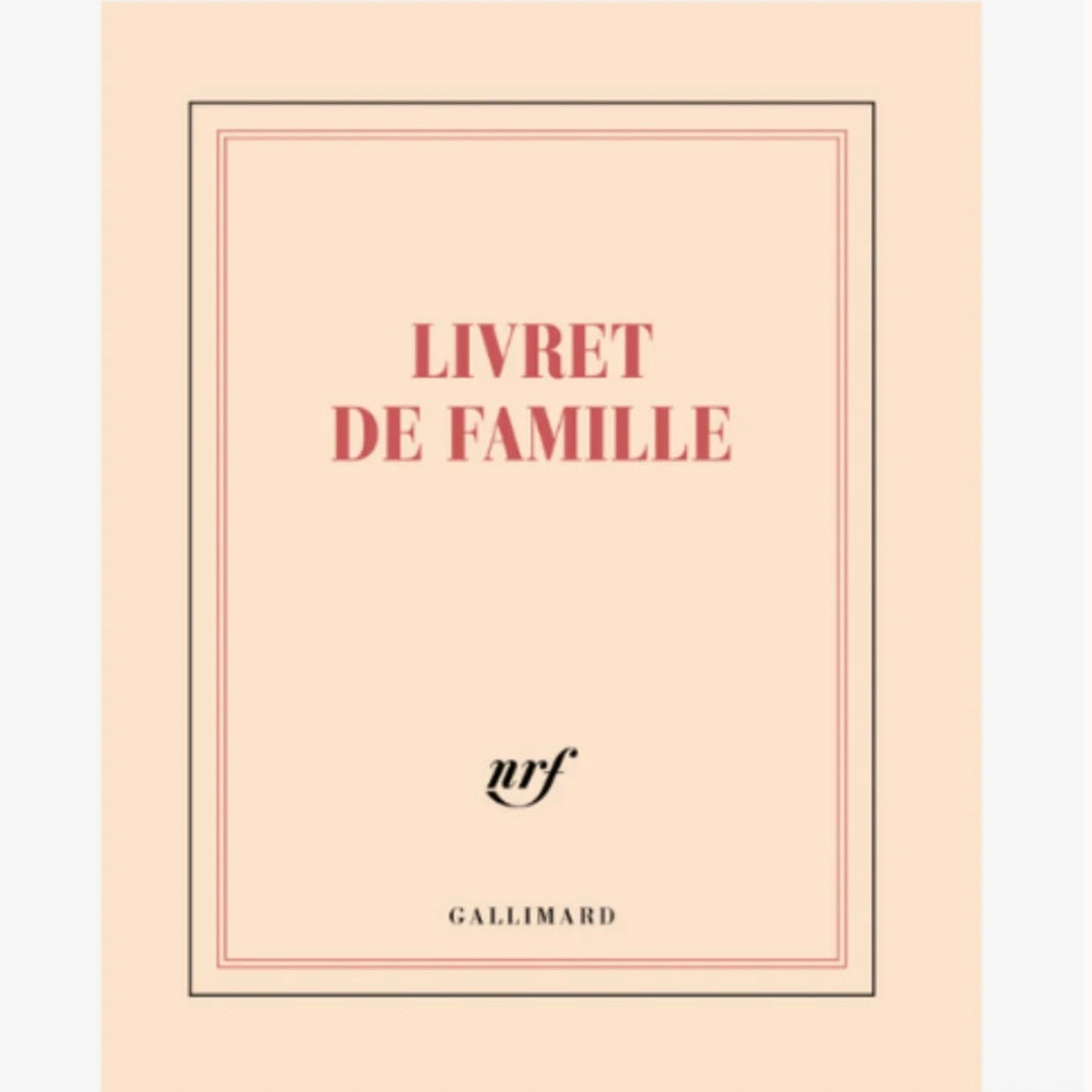 Carnet carré livret de famille