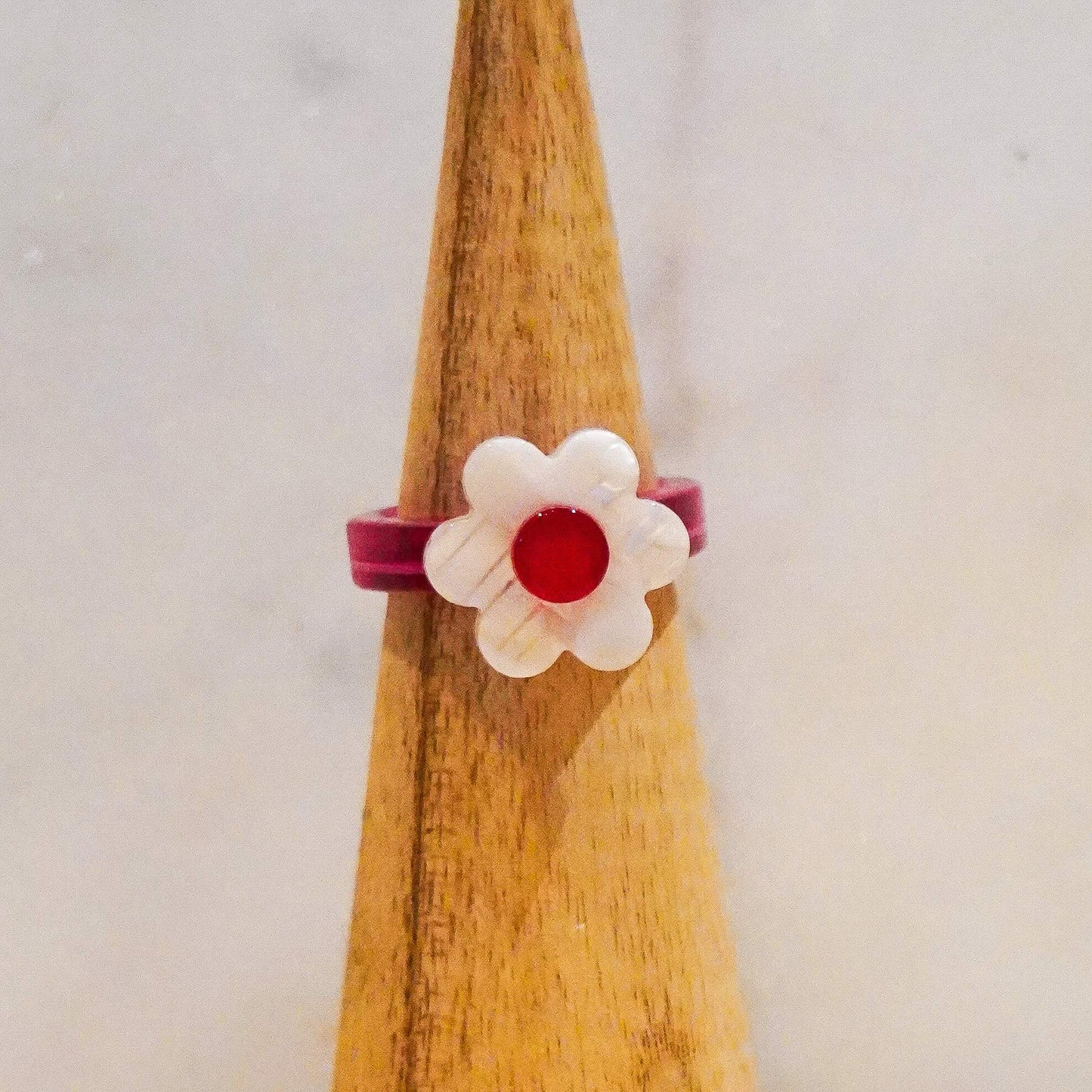 Bague Fleur ronde