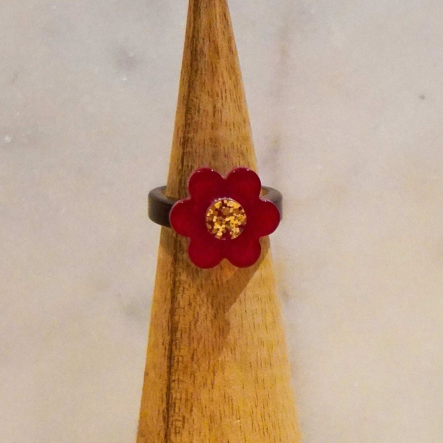Bague Fleur ronde