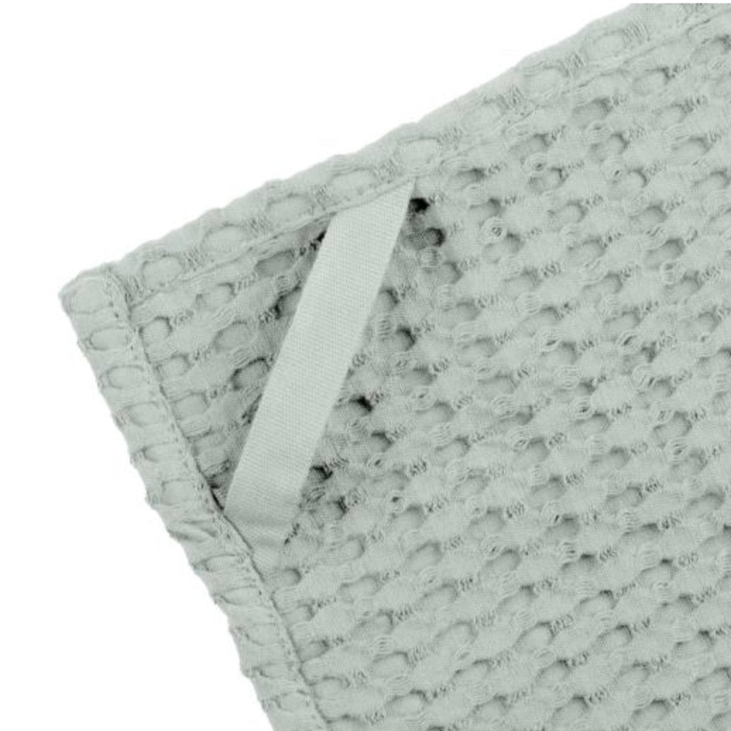 Big Waffle wash cloth - dusty mint