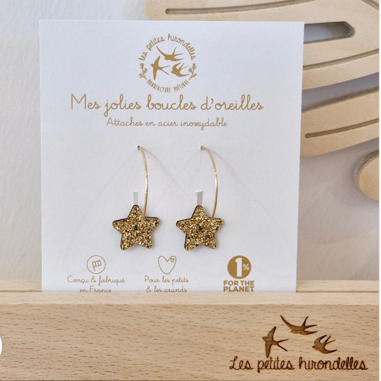 Boucles d'oreilles - étoile