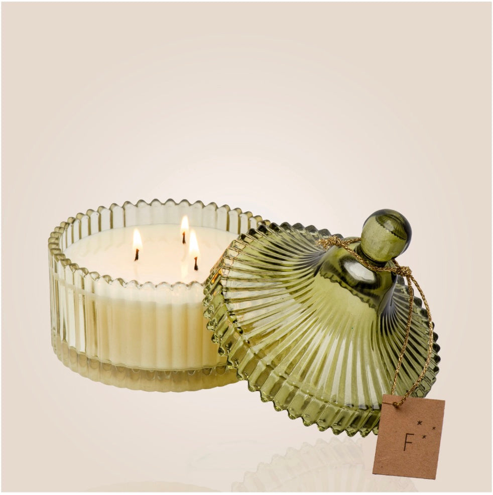 Bougie Bonbonniere Verte - Musc des neiges 190g