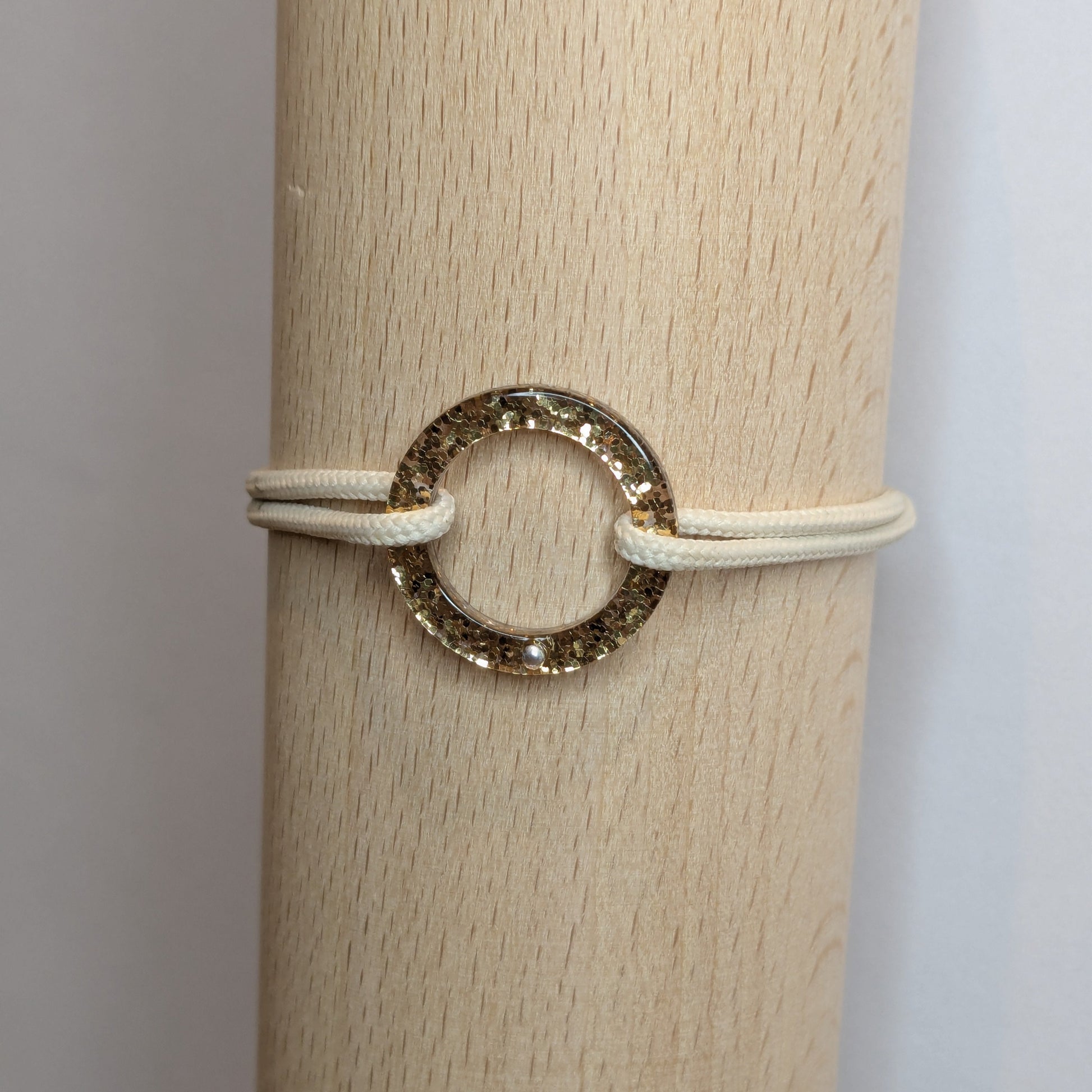 acétate rond doré bracelet camille p