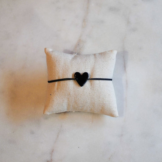 Bracelet acétate coeur