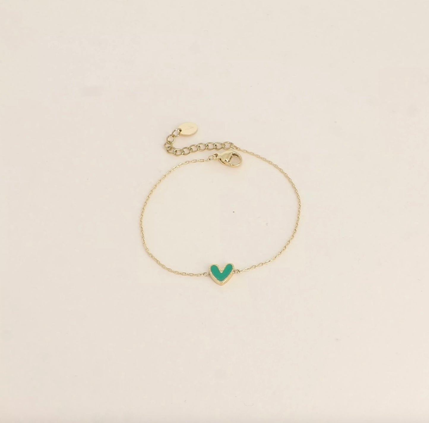 Bracelet coeur émaillé