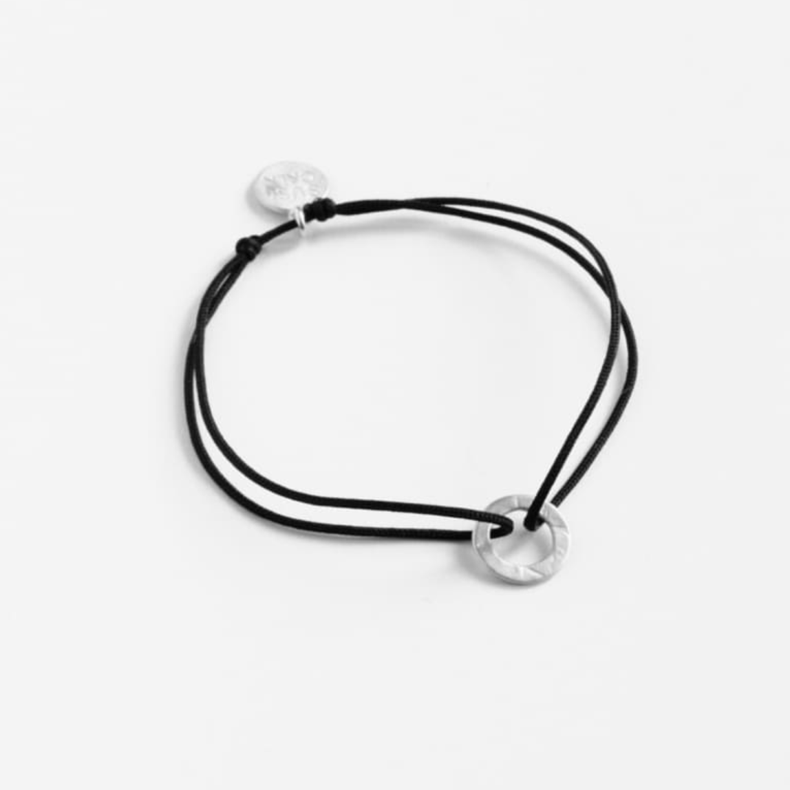 Bracelet en nilon One Soul - lien gris Argent