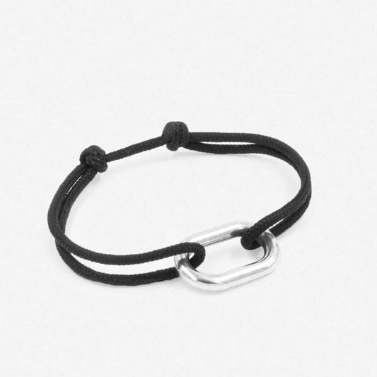 Bracelet Maillon 22mn - lien fin noir