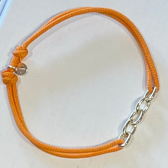 Bracelet Maille - lien orange