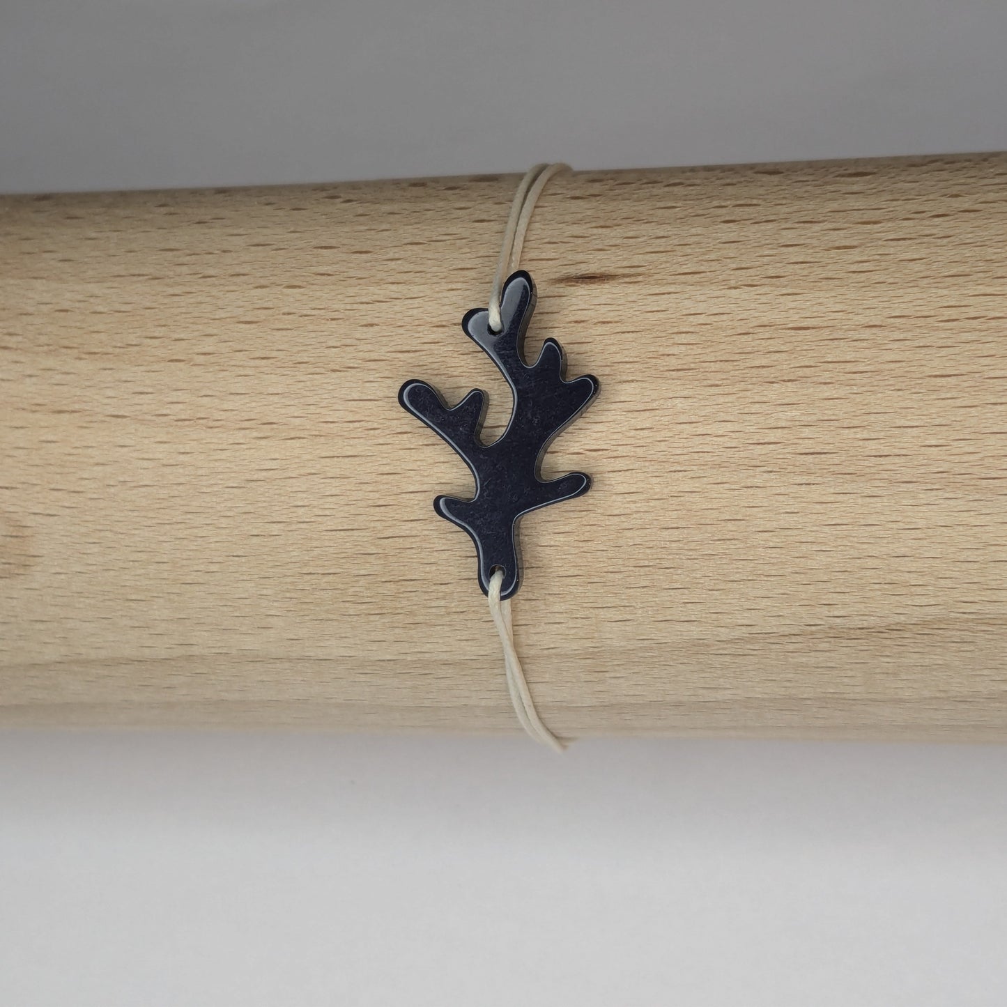 Bracelet acétate Corail lien fin