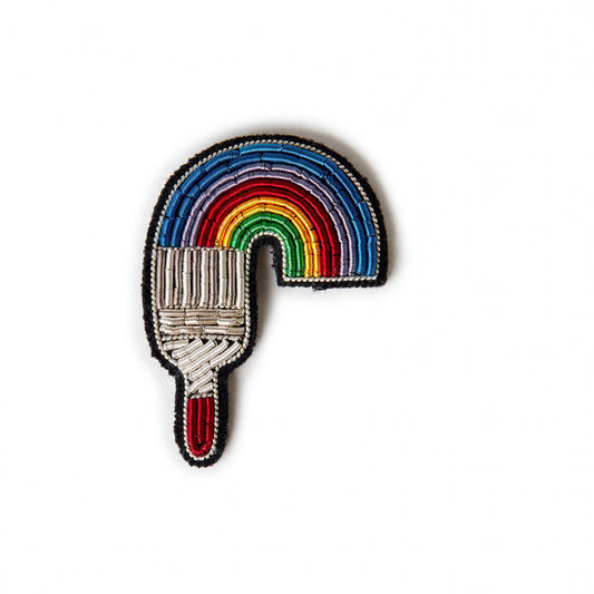 Broche Pinceau arc en ciel