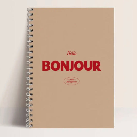 Carnet Hello Bonjour