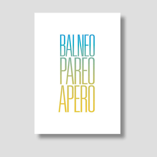 Carte Postale Balnéo paréo apéro