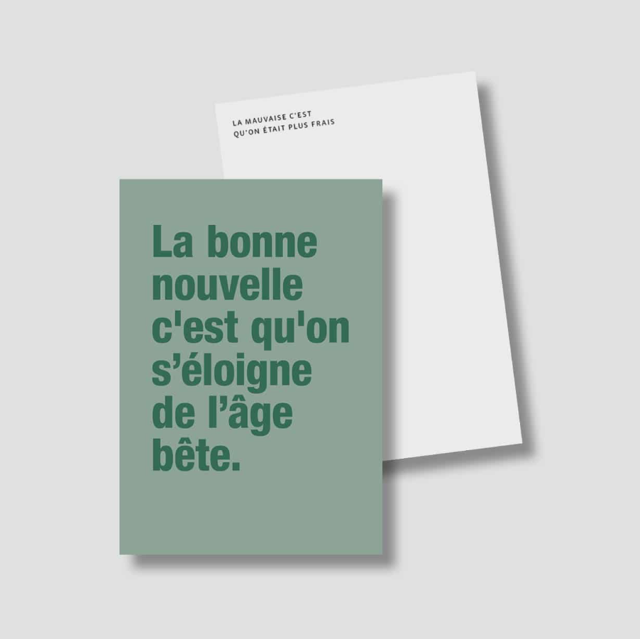 Carte Postale La bonne nouvelle