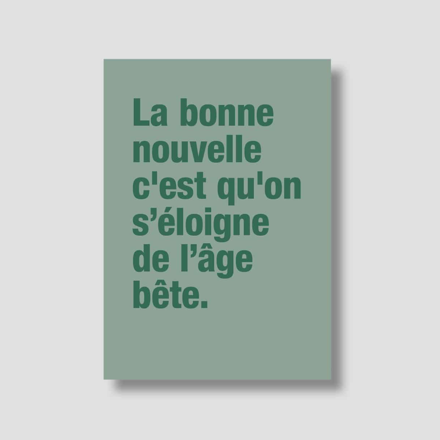 Carte Postale La bonne nouvelle