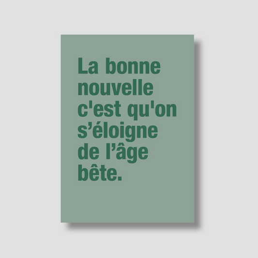 Carte Postale La bonne nouvelle