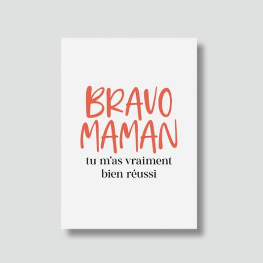 Carte Postale Bravo Maman