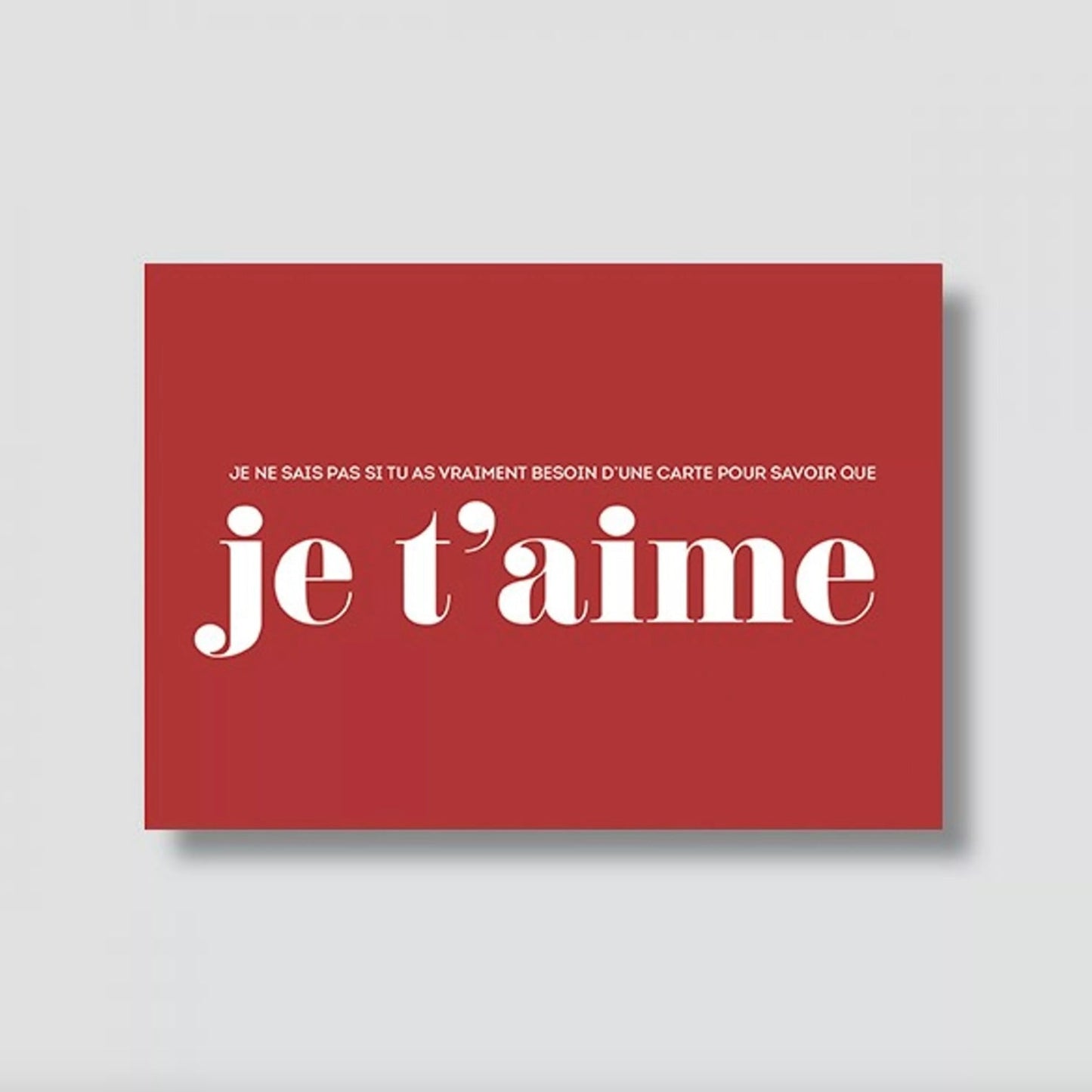 Carte Postale Je t'aime