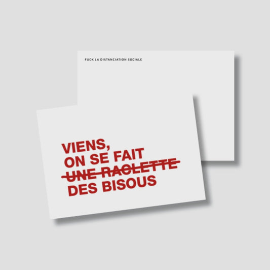 Carte Postale Viens on se fait des bisous