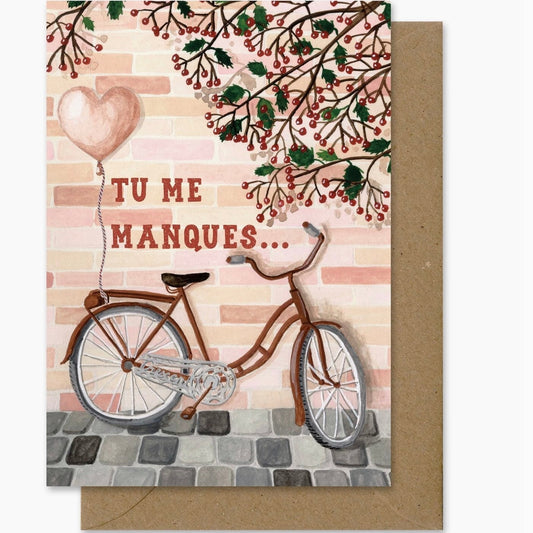 Carte Postale Tu me manques