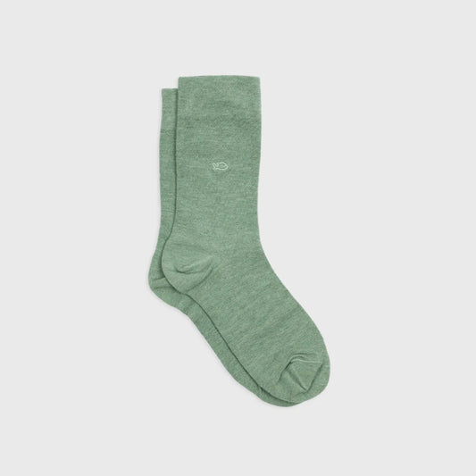 Chaussettes bambou vert clair