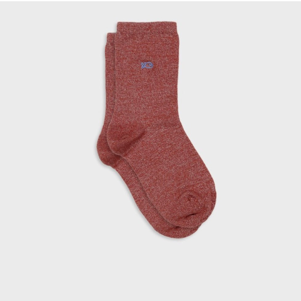 Chaussettes Paillettes Brique