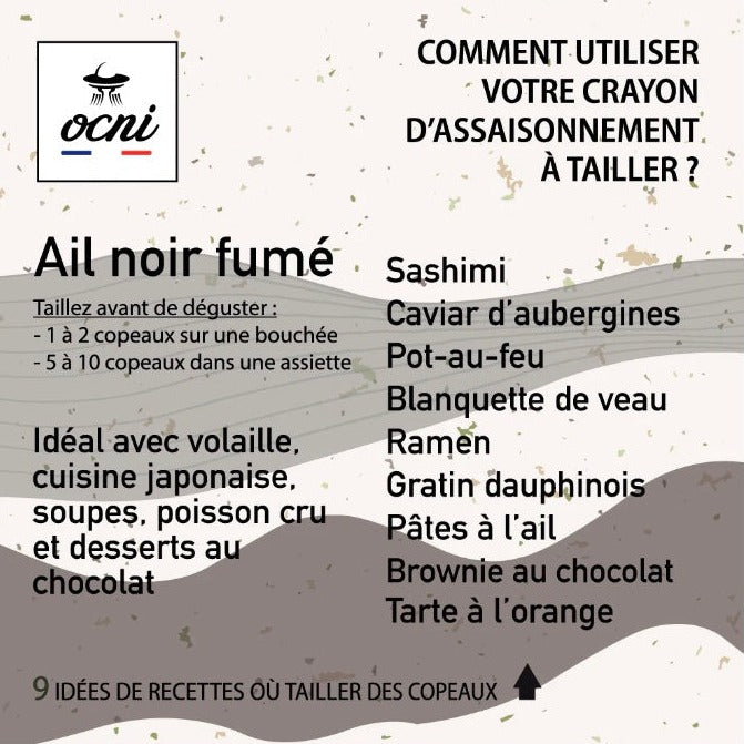 Coffret assaisonnement à tailler - Ail Noir fumé