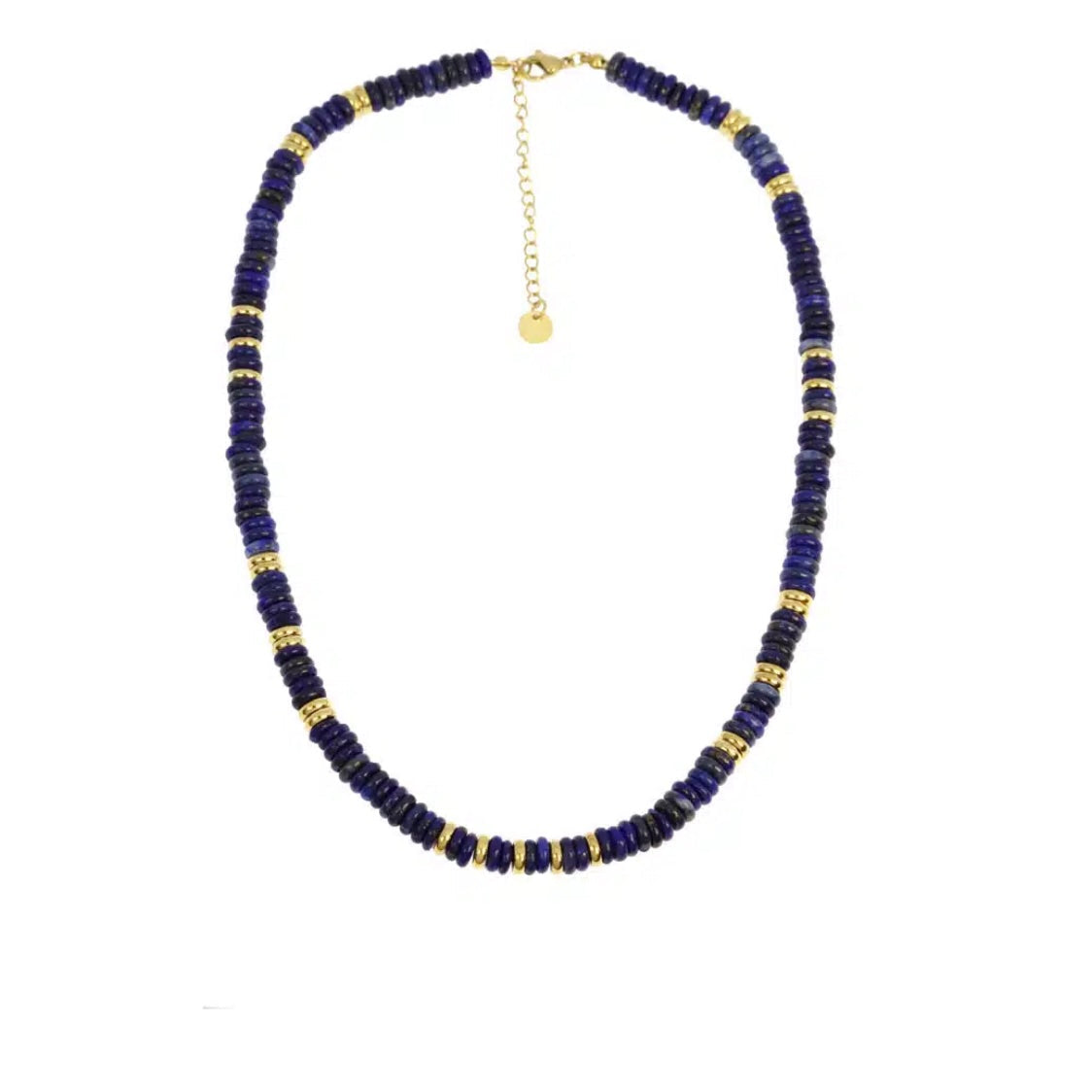 Collier disques colorés