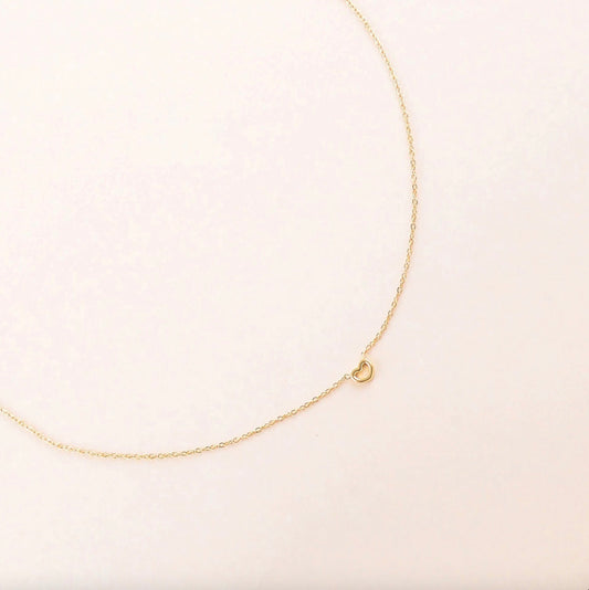 Collier - pendentif mini coeur ajouré