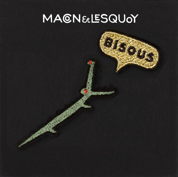 ecusson autocollant bisous croodile