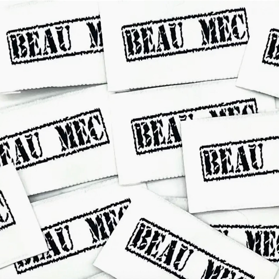 Etiquette tissée à coudre