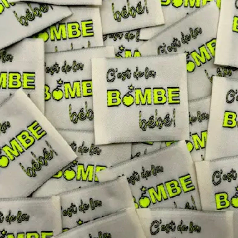 Etiquette tissée à coudre