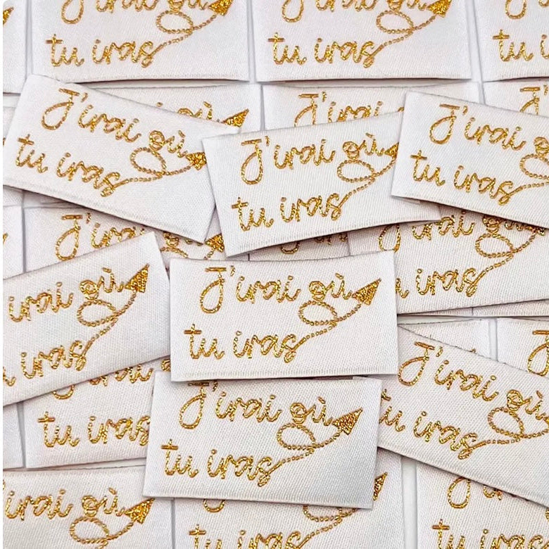 Etiquette tissée à coudre