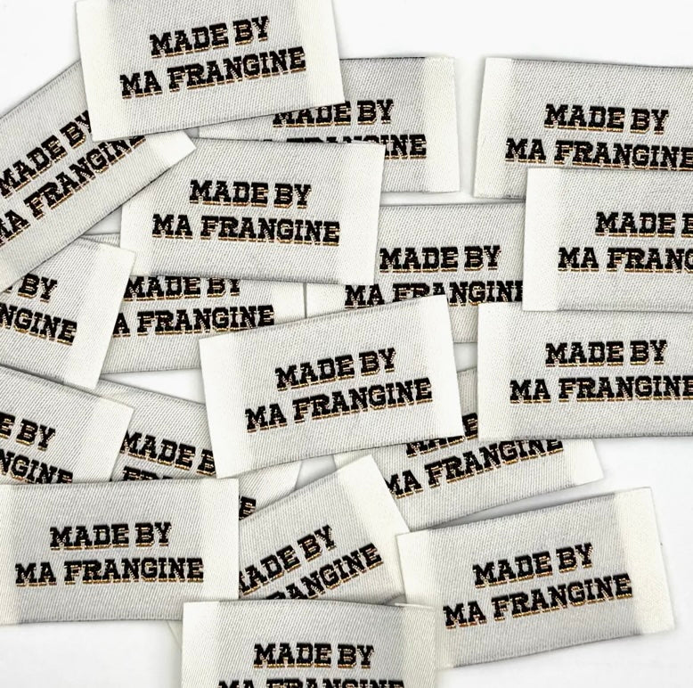 Etiquette tissée à coudre