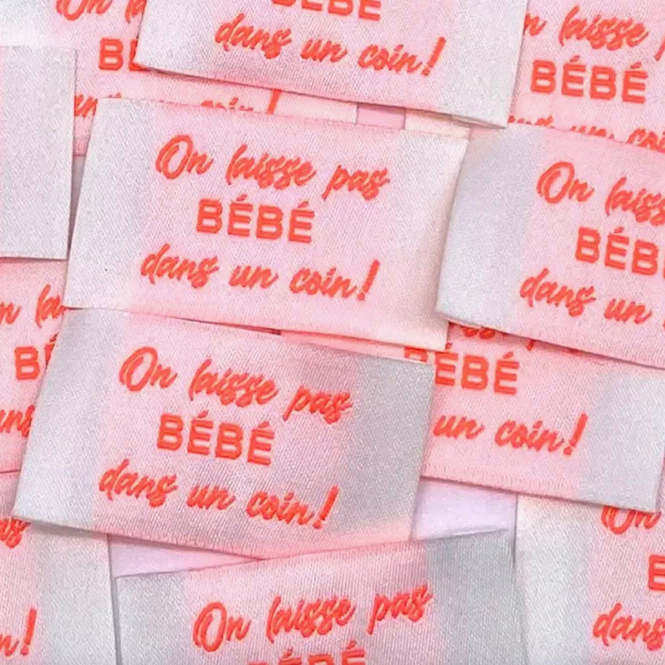 Etiquette tissée à coudre