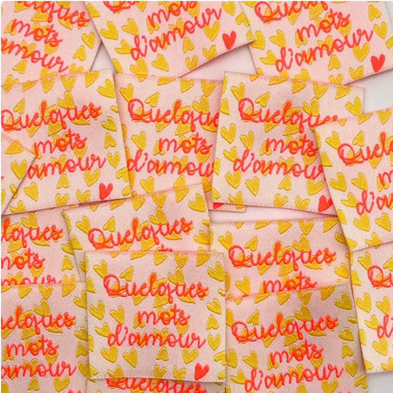 Etiquette tissée à coudre