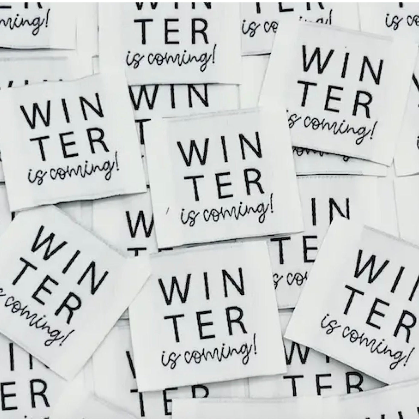 Etiquette tissée à coudre