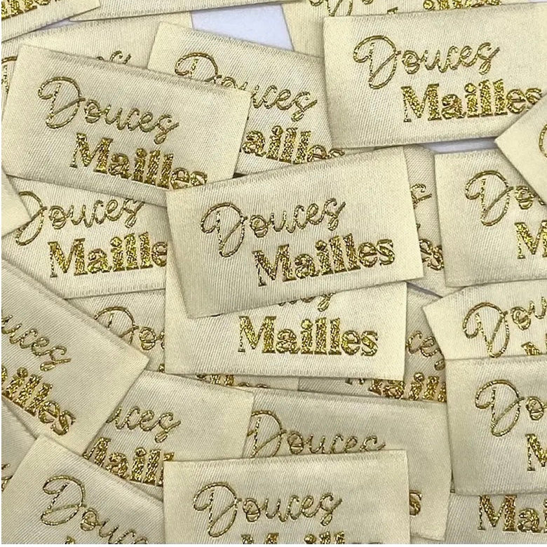 Etiquette tissée à coudre